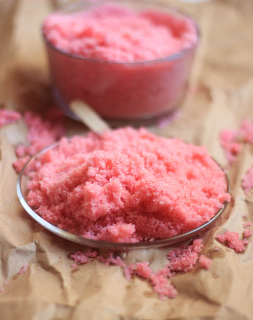 Pretty in Pink Sugar Body Scrub (Homemade)