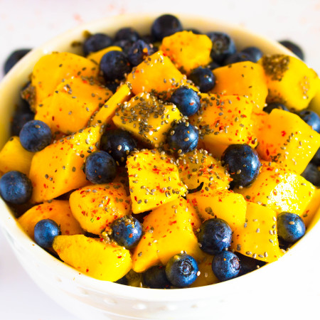 Chia Blueberry Mango Salad
