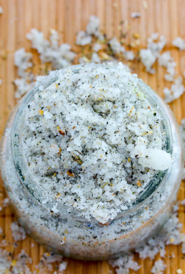 Keep calm and soothe a sinus headache with this all natural calming body scrub as you exfoliate dead skin cells 