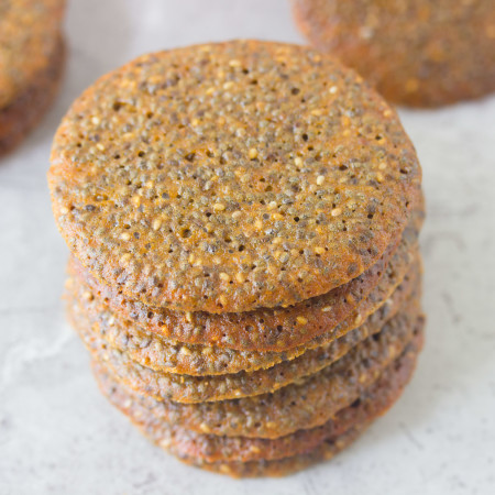 Chia Seed Wafer Cookies