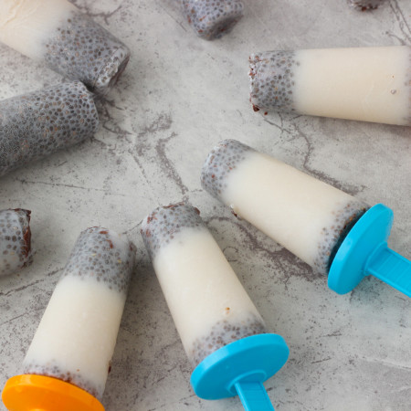 Creamy Chia Popsicles