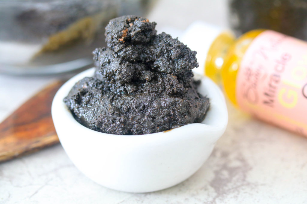 This Lush inspired recipe is a copycat of the Dark Angels face and body cleanser. Made with real charcoal, clay and sugar crystals for the ultimate cleanser.