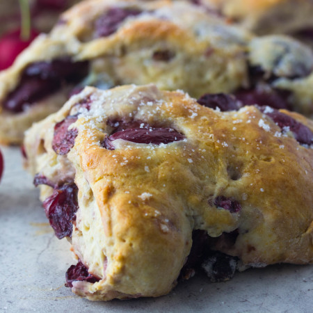 Low fat Fresh Cherry Scones