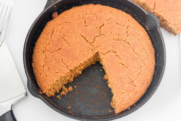 Rich hearty Honey Molasses corn bread! It’s high in iron and makes a wonderful side dish to compliment any chicken or chili!