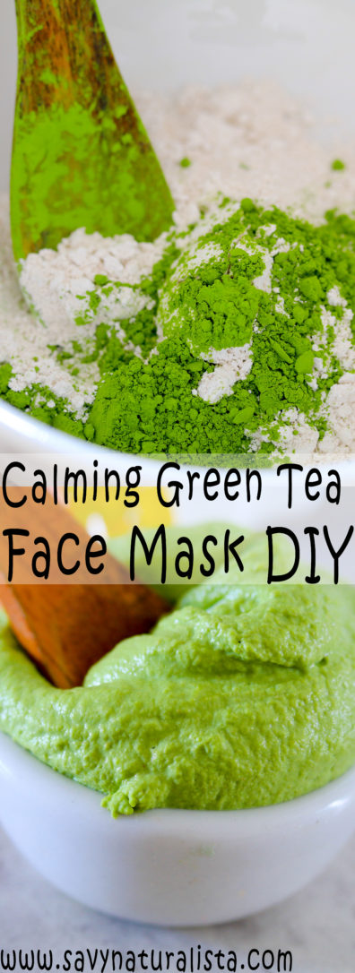 This Calming Green Tea Face Mask is made with Green Tea and Kaolin Clay this facemask is all natural and easy to make for a relaxing spa day!