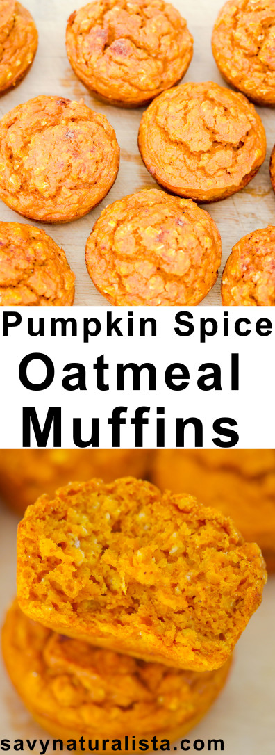 Made with real pumpkin these all natural Pumpkin Spice Oatmeal Muffins are full of flavor and worth ever bite! 