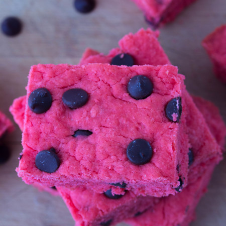 Strawberry Chocolate Chip Blondies Sugar free