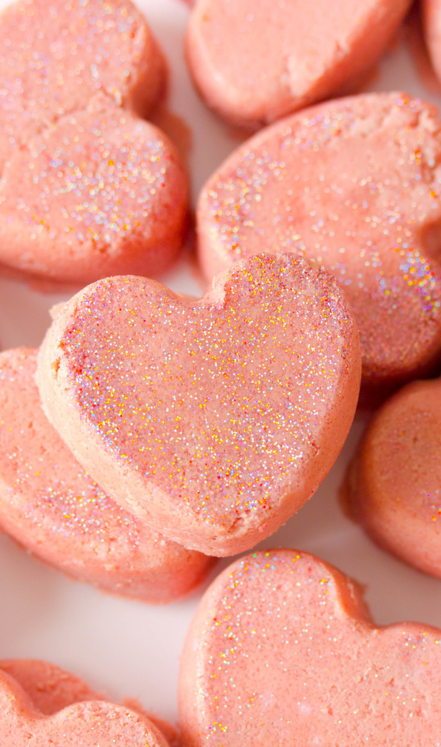 Strawberry Sugar Scrub Hearts