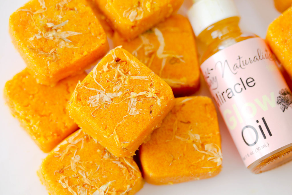 Turmeric Sugar Scrub Cubes